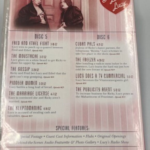 I‎ Love Lucy 7 DVD Boxed Set Season 1 With 35 Episodes English and Spanish - Picture 6 of 8